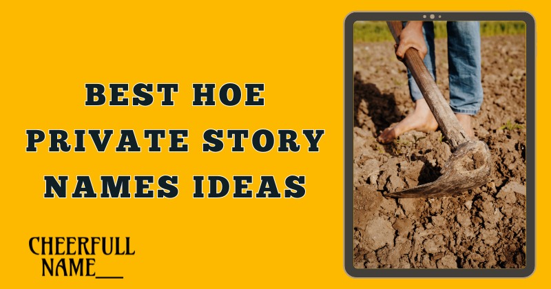 Best Hoe Private Story Names Ideas