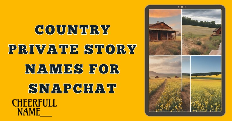 Country private story names for snapchat