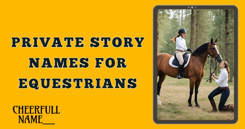 Private Story Names For Equestrians