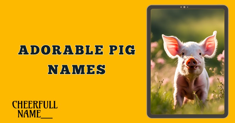 Adorable Pig Names