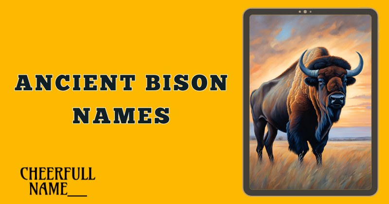 Ancient Bison Names