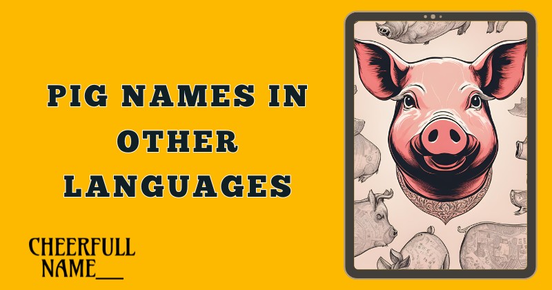 Pig Names In Other Languages