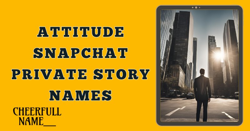 Attitude Snapchat Private Story Names