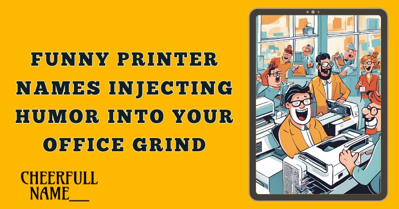 Funny Printer Names: Injecting Humor Into Your Office Grind