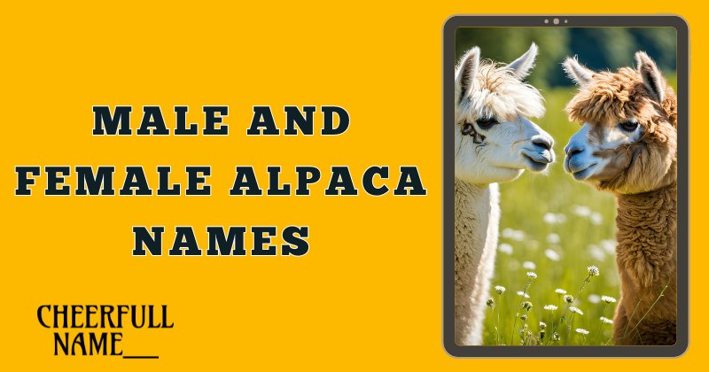 Male And Female Alpaca Names