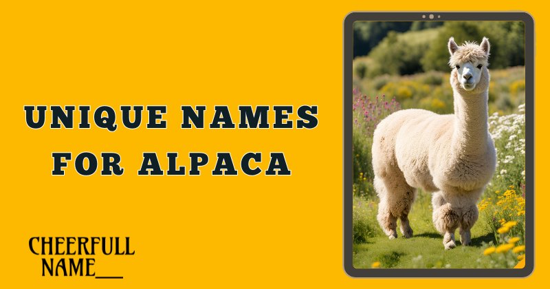 Unique Names For Alpaca