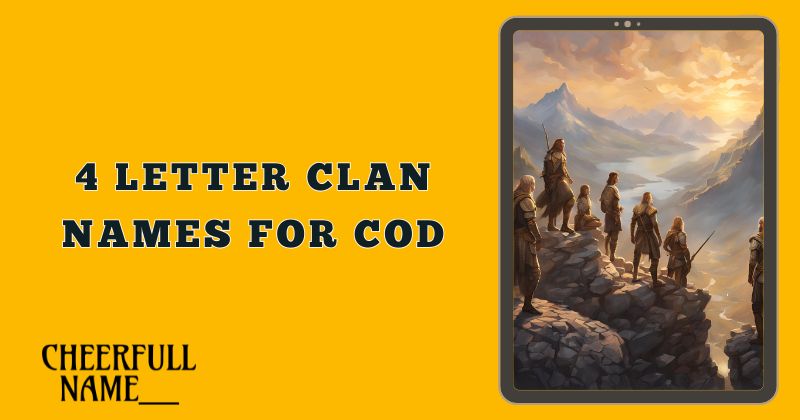 4 Letter Clan Names for COD