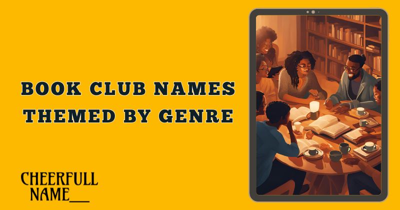 Book Club Names Themed by Genre