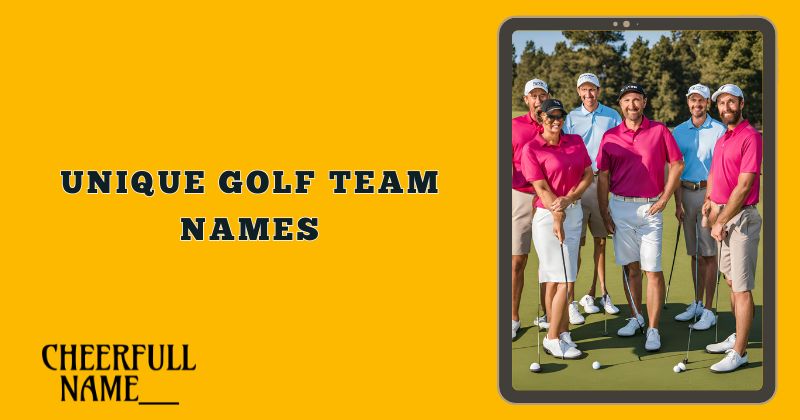 Unique Golf Team Names