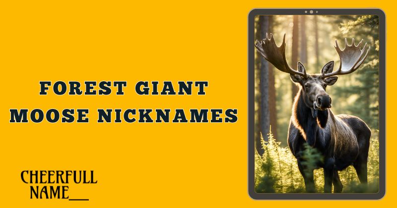 Forest Giant Moose Nicknames