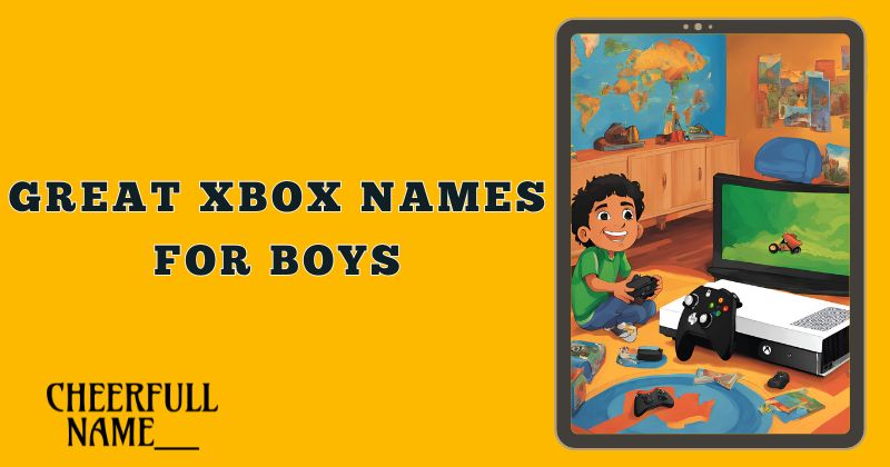 Great Xbox Names for Boys