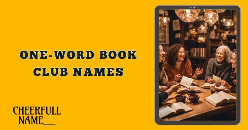 One-Word Book Club Names