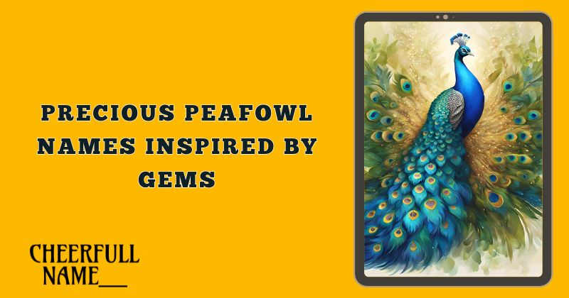 Precious Peafowl Names Inspired by Gems