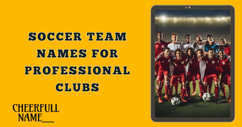 Soccer Team Names for Professional Clubs