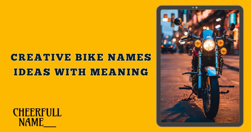 Creative Bike Names ideas with meaning