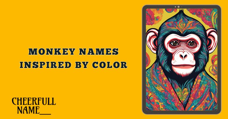 Monkey Names Inspired By Color