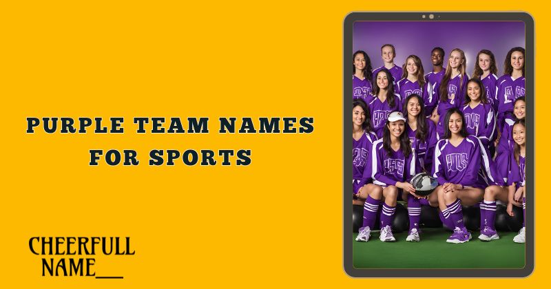 Purple Team Names for Sports