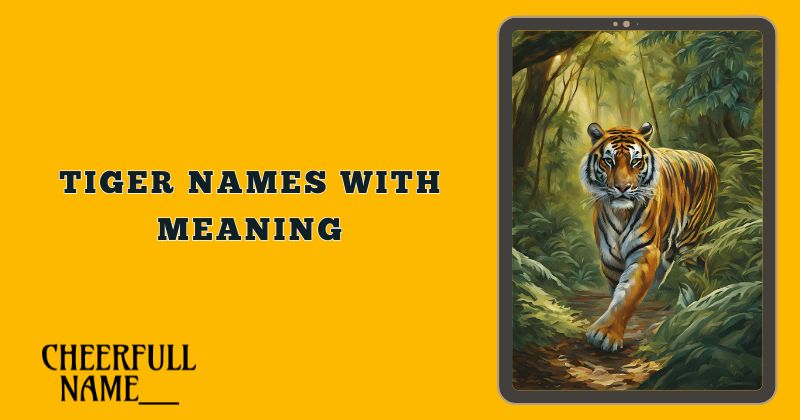 Tiger Names With Meaning