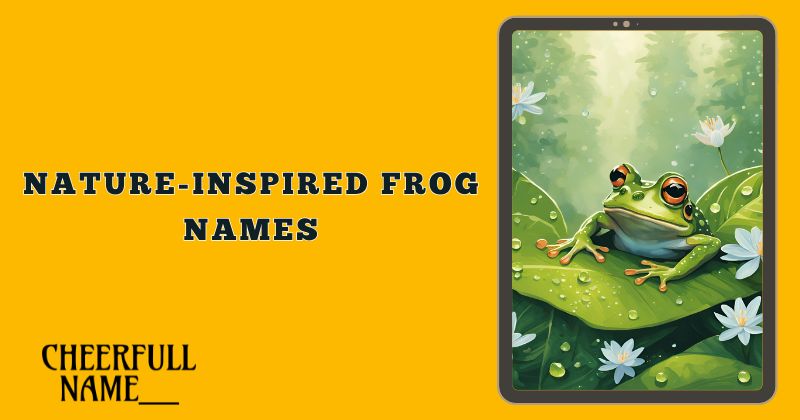 Nature-Inspired Frog Names