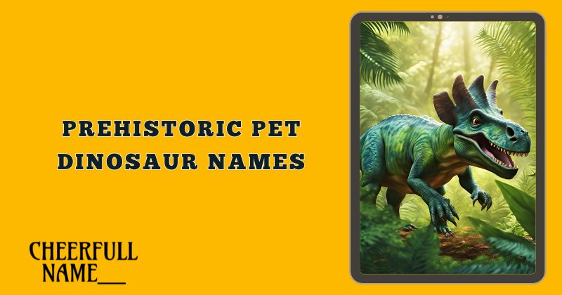 Prehistoric Pet Dinosaur Names